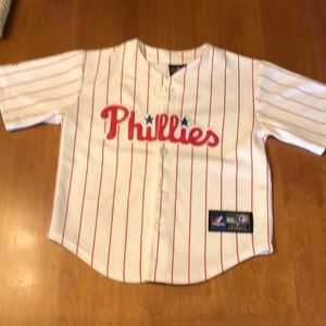 Phillies youth small jersey